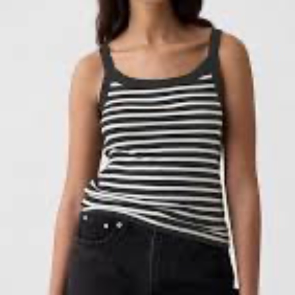 Set of 3 Women's Gap Black and White Striped Tops Size M Tall - Picture 14 of 16